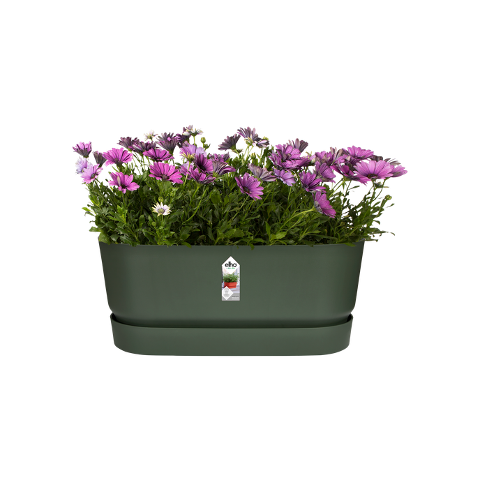 greenville terrace trough 60cm wheels leaf green